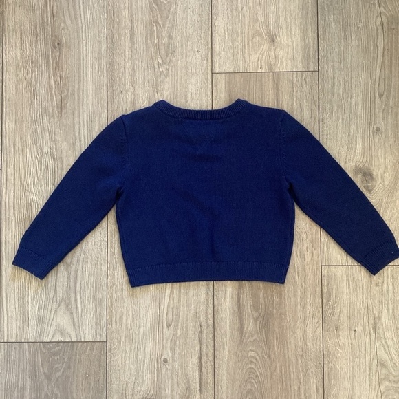 Tommy Hilfiger Girl's Navy Tommy Knit Sweater with Colorful Letters Size XXS 2-3 - Picture 6 of 8